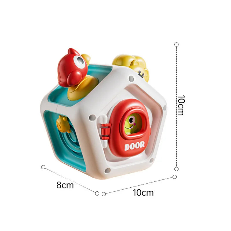 Cube d'activité mentaires orielle Montessori pour bébé, jouet d'apprentissage précoce, jouet de motricité fine, cadeaux de voyage - easyfycontrol